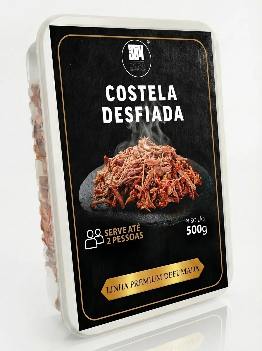Embalagem da costela desfiada da 364